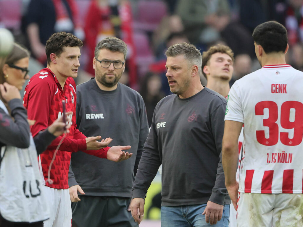 Eric Martel und Lukas Kwasniok nach dem Spiel