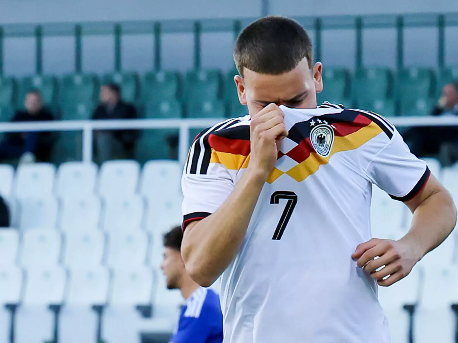 Emotional reagierte Said El Mala auf seinen ersten Treffer für die U21