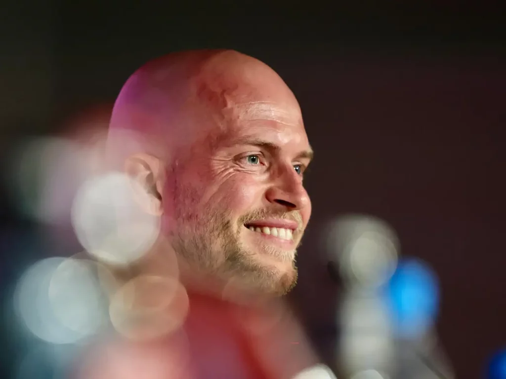 René Wagner auf der PK vor dem Spiel gegen Union Berlin