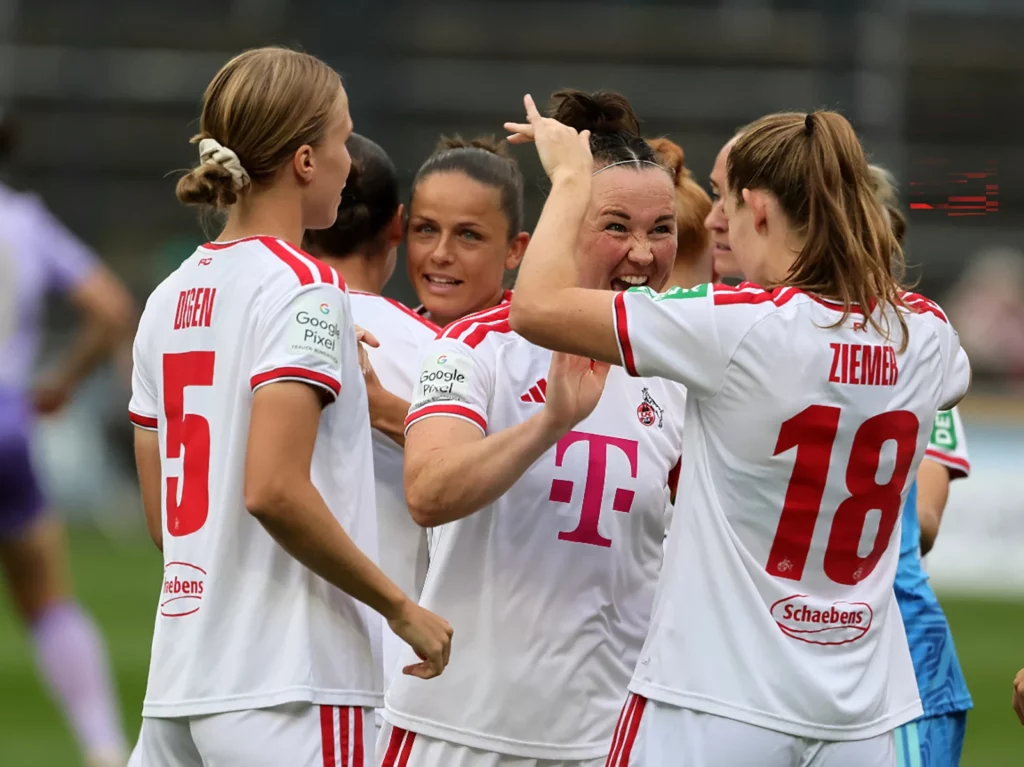 Jubel bei den Frauen des 1. FC Köln