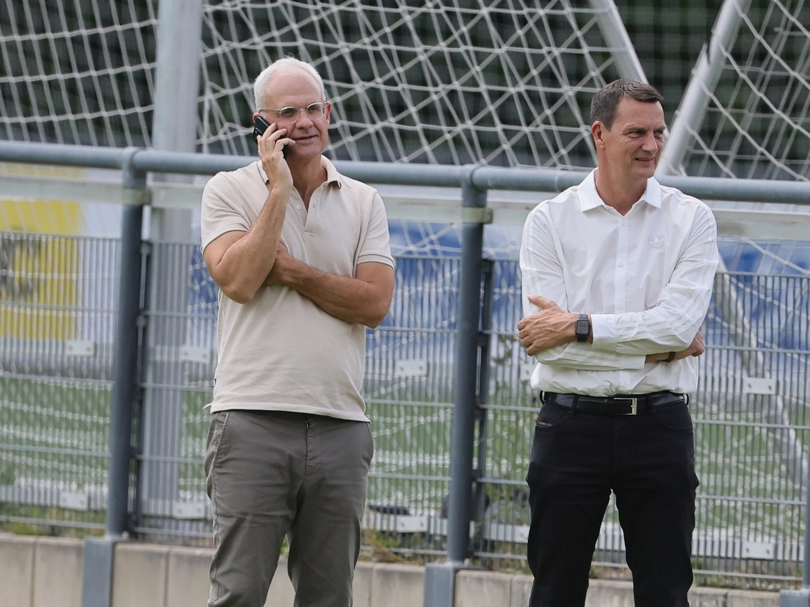 Die FC-Vizepräsidenten Jörg Alvermann und Ulf Sobek