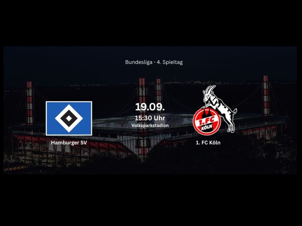 1. FC Köln gegen den Hamburger SV