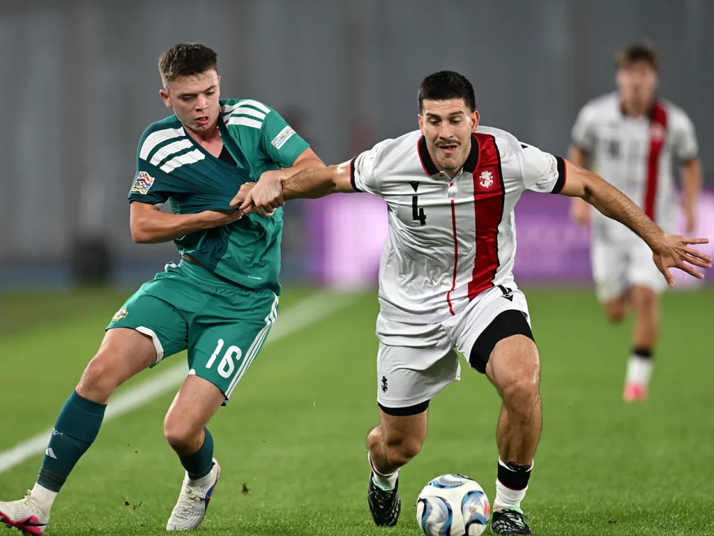 Luka Lochoshvili im Duell gegen Irland