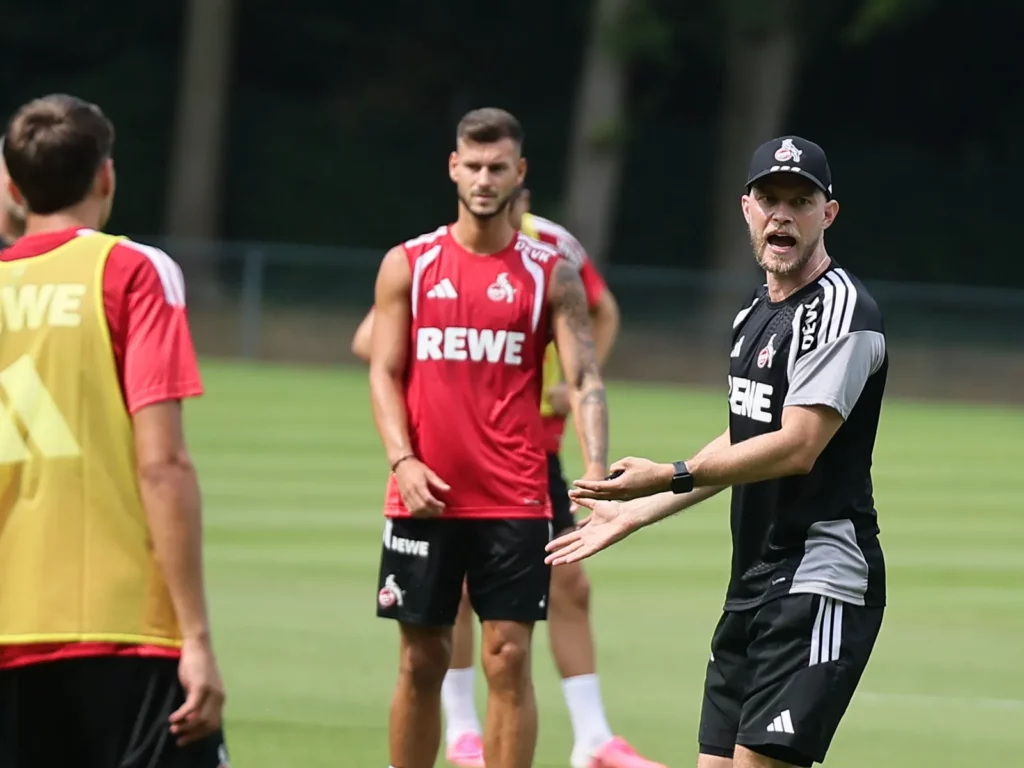 René Wagner beim Training des 1. FC Köln
