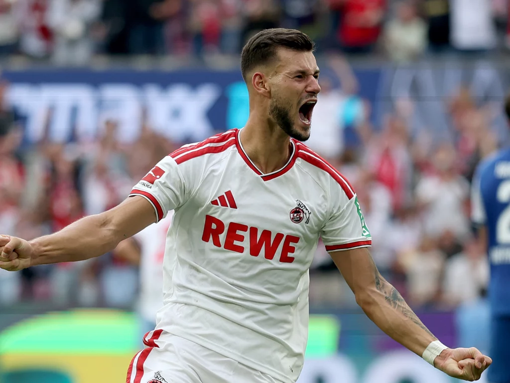 Tom Krauß jubelt nach dem Siegtreffer gegen Hoffenheim