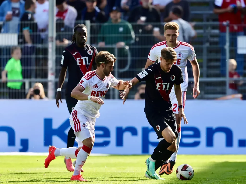 Jan Thielmann im Duell gegen die Viktoria aus Köln
