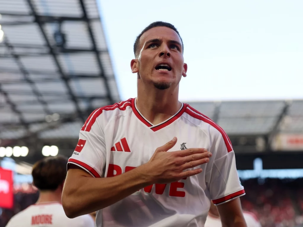 Said El Mala bejubelt seinen Treffer im Derby (Foto: Lars Baron/Getty Images)